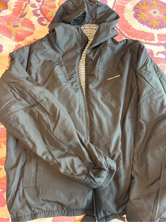 Emporio Armani Other - Emporio Armani Black Hooded Performance Jacket